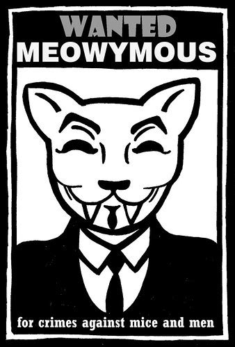 WANTED POSTER OF MEOWYMOUS - a cat | This is a wanted poster… | Flickr