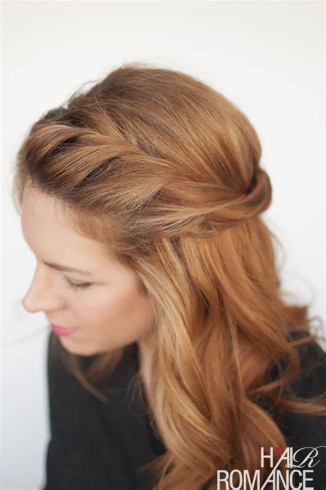 The Twist back - easy half-up hairstyle tutorial - Hair Romance