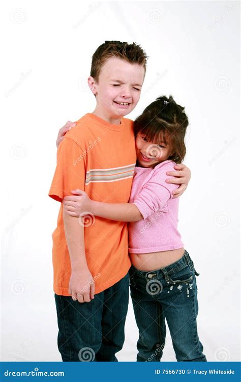 Boy And Girl Hugging Stock Photo - Image: 7566730