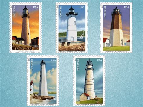 New England Lighthouse Stamps Unveiled | The Lighthouse Preservation ...