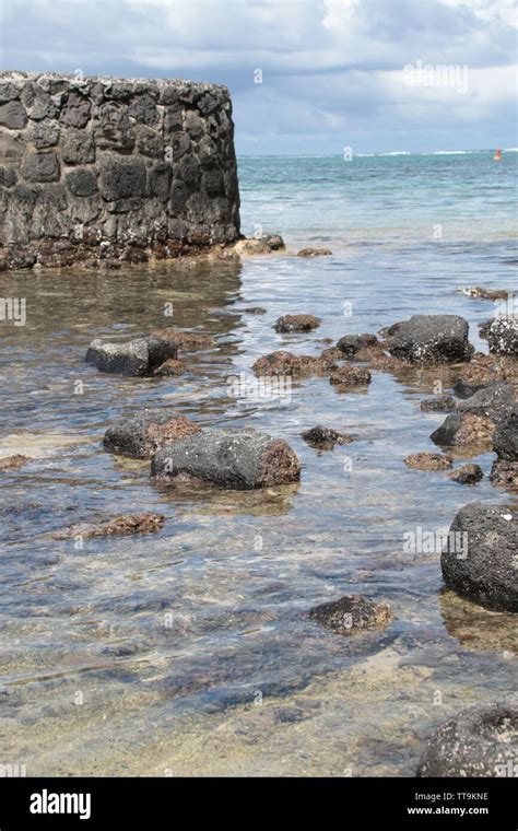 Blue Bay Marine park shore, Mauritius Stock Photo - Alamy