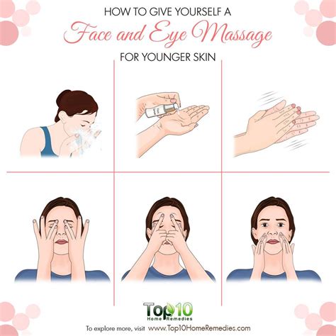 How to Give Yourself A Face and Eye Massage for Younger Skin | Top 10 ...