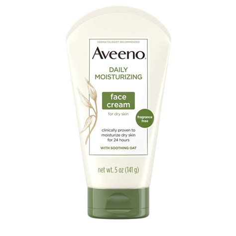 Aveeno Daily Moisturizing Face Cream for Dry Skin, Non-GMO Oat, 5 oz - Walmart.com - Walmart.com