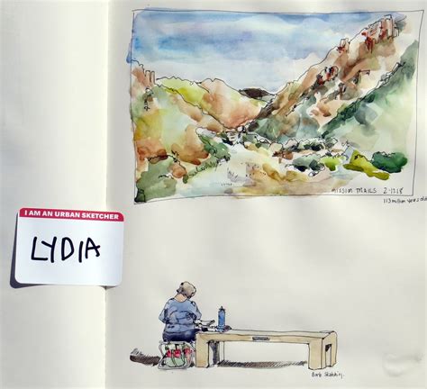 Arty Velarde: Watercolor with Urban Sketchers at Mission Trails Visitor ...