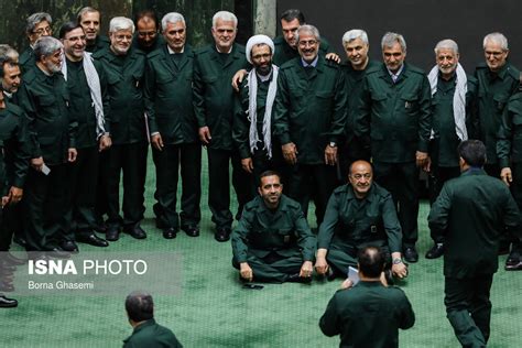 Photos: Iran lawmakers wear uniform to support IRGC