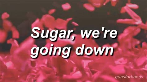 sugar, we're going down - fall out boy // lyrics Chords - Chordify