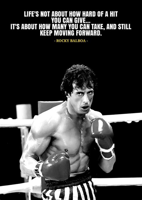 Rocky Balboa quotes posters & prints by Bao bao Art - Printler