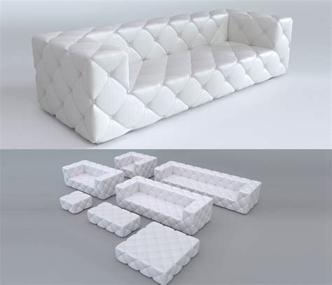 Sofa set 1 3D Model $38 - .max .unknown .fbx .obj - Free3D