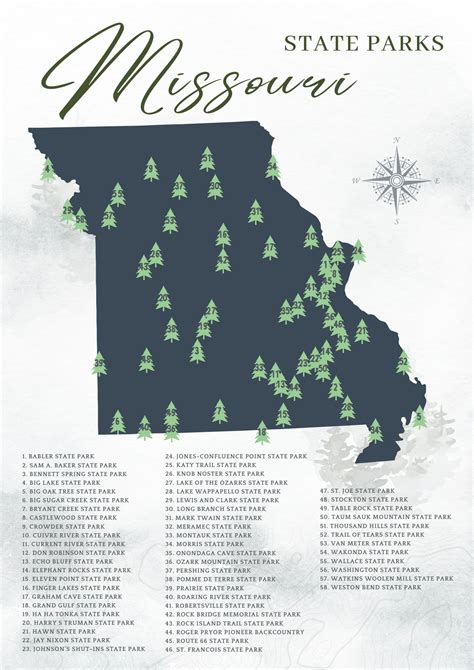 Our Missouri State Park Map of 58 Astonishing Sites