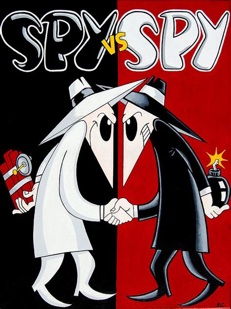 Spy Vs Spy Painting by Mr Minor