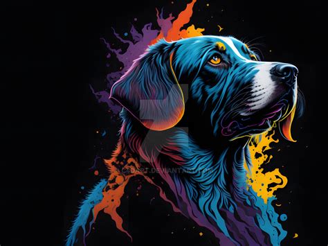 Neon Dog (6) by C4Dart on DeviantArt