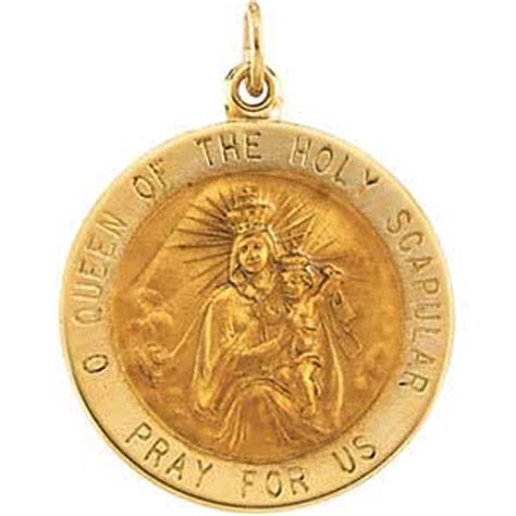 14K Gold Scapular Medal