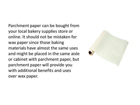 Uses For Baking Parchment Paper