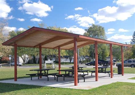 Rectangle Wood Shelter - Poligon Wood Shade Structures | House gate ...