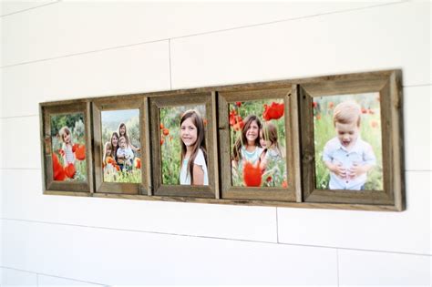 Rustic Collage Picture Frame | 5 Openings 8x10 Barnwood