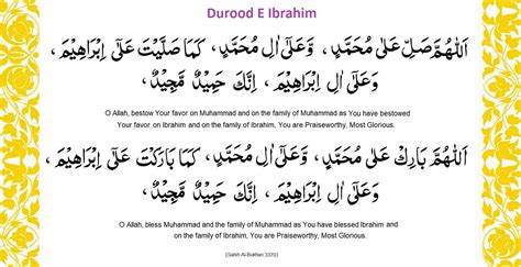 Dua After Durood E Ibrahim