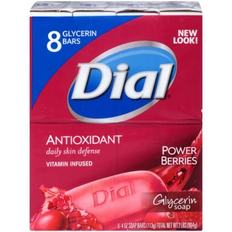 Dial Antioxidant Vitamin Infused Power Berries Glycerin Soap Bars, 8 ct / 4 oz - Kroger