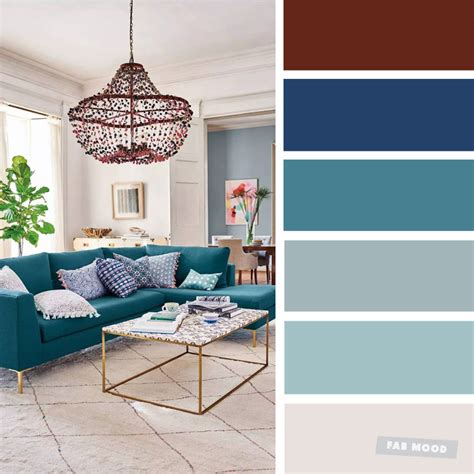 The Best Living Room Color Schemes – Grey & Teal Color Scheme