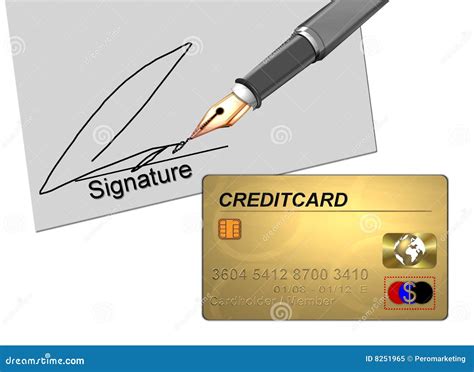 Credit Card And Signature Royalty Free Stock Photo - Image: 8251965