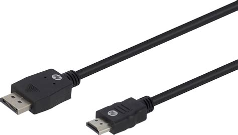 HP DisplayPort / HDMI Cable 1.00 m Black 38755 | Conrad.com