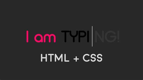 Text Typing Animation Using CSS - Pure CSS Tutorial