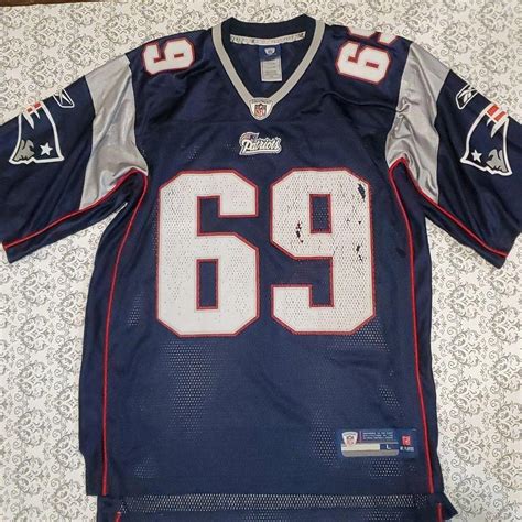 Throwback New England Patriots Jersey #69 Hamilton... - Depop