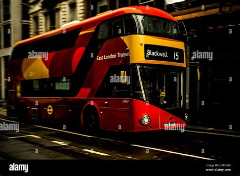 Photo of a double-decker London bus Stock Photo - Alamy