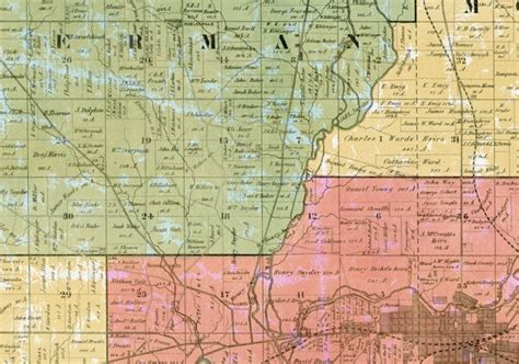 1859 Farm Line Map of Clark County Ohio | Etsy