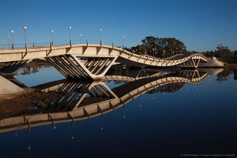 Bridge across a river, Leonel Viera Bridge, La Barra, Punta Del Este ...