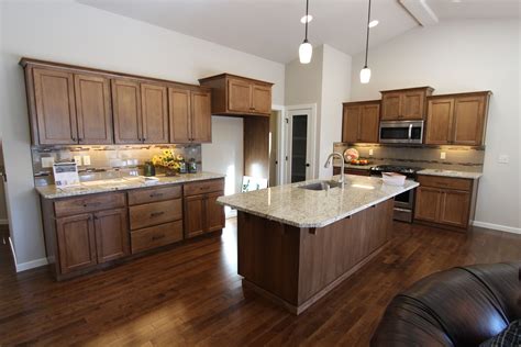 Affordable Custom Cabinets - Showroom | Beech kitchen cabinets, Beech kitchen, Kitchen island ...