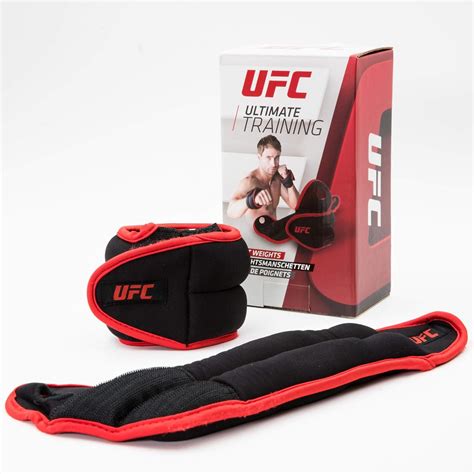 UFC Wrist Weights Set, Thumb-lock Safety Support Wraps, Durable Soft Feel Neoprene, Adjustable ...