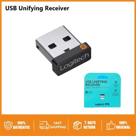 Original Logitech USB Unifying Receiver 2.4 GHz Compatible Logitech Unifying Devices for ...