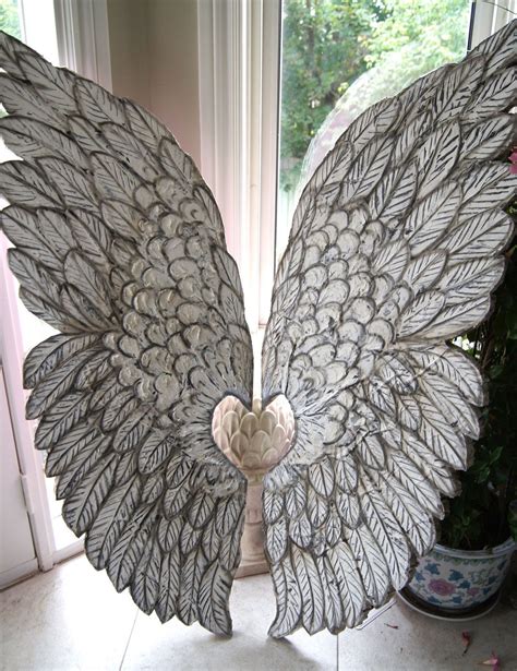 Large Angel Wings - Hand Crafted and Sculpted Lightweight Wall Hangings - Original Design One Of ...