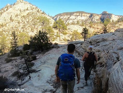 Hiking the West Rim Trail, Zion National Park Girl on a Hike