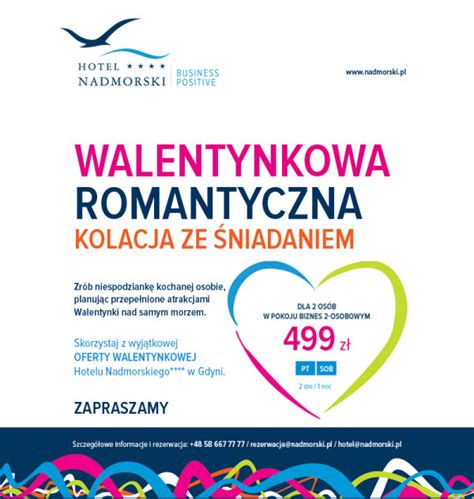 Walentynkowa kolacja ze śniadaniem - Hotel Nadmorski, Gdynia, Juliana Ejsmonda 2 - Walentynki ...