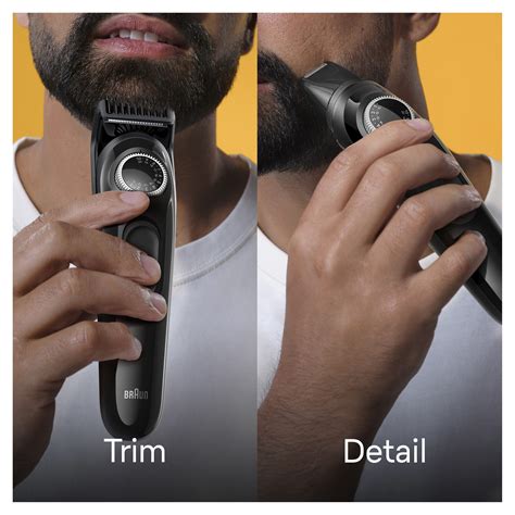 Braun Beard Trimmer Series 3 3420, Trimmer For Men with Styling Tools and 50-min Runtime