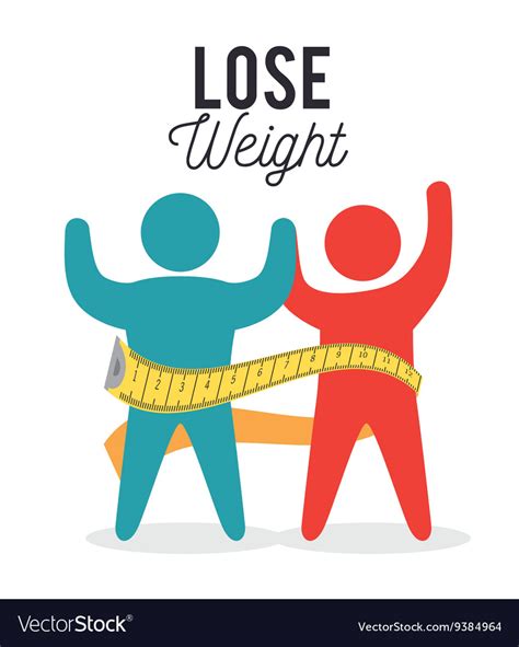 Lose weight design Royalty Free Vector Image - VectorStock