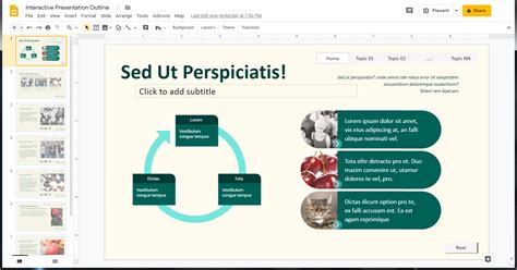 Making an Interactive Presentation in Google Slides - PoweredTemplate Blog