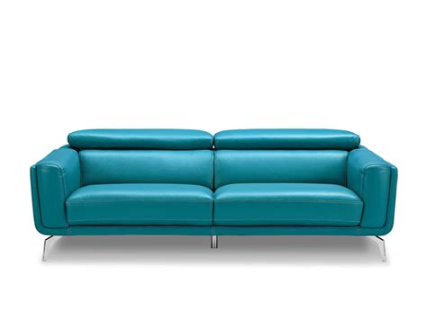 Blue Leather Sofa – ecommerce