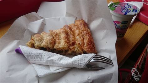 Burek and yogurt - perfect breakfast in Belgrade, Serbia : food