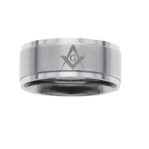 Silver Band Masonic Ring