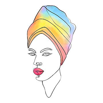 Minimalist Oneline Illustration Of A Beautiful Womans Face Vector, Contemporary, Line Art ...