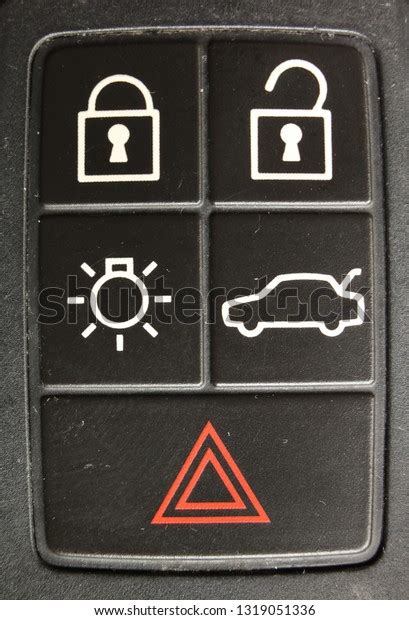 Car Key Fob Symbols Open Close Stock Photo 1319051336 | Shutterstock