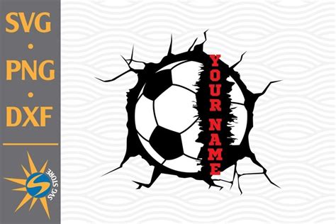 Soccer Custom Name SVG, PNG, DXF Digital Files (2433779)