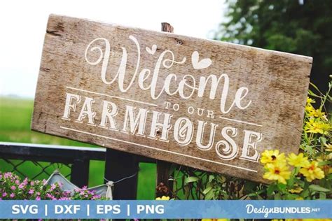 Welcome To Our Farmhouse SVG | Farmhouse Welcome Sign SVG