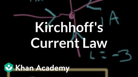 Kirchhoff's current law | Circuit analysis | Electrical engineering | Khan Academy - YouTube