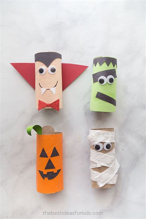 Halloween Toilet Paper Roll Crafts | Halloween deko basteln mit kindern ...