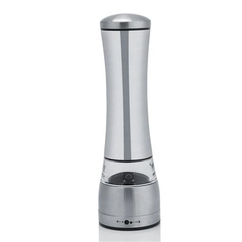 Stainless Steel Pepper Grinder Acrylic Manual Salt And Pepper Mill ...