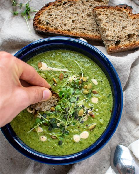 Nourishing Vegan Broccoli Soup with White Beans & Spinach — Teo's Tiny ...