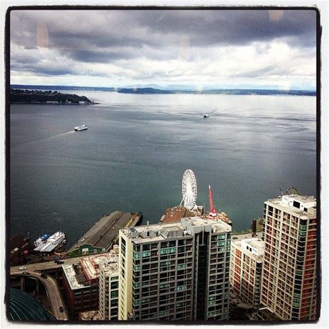 Meeting today in Seattle, great view of the Seattle Ferris Wheel ...